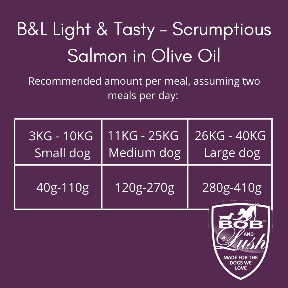 Bob & Lush Light & Tasty Grain free Wet Dog Food in Tin Salmon
