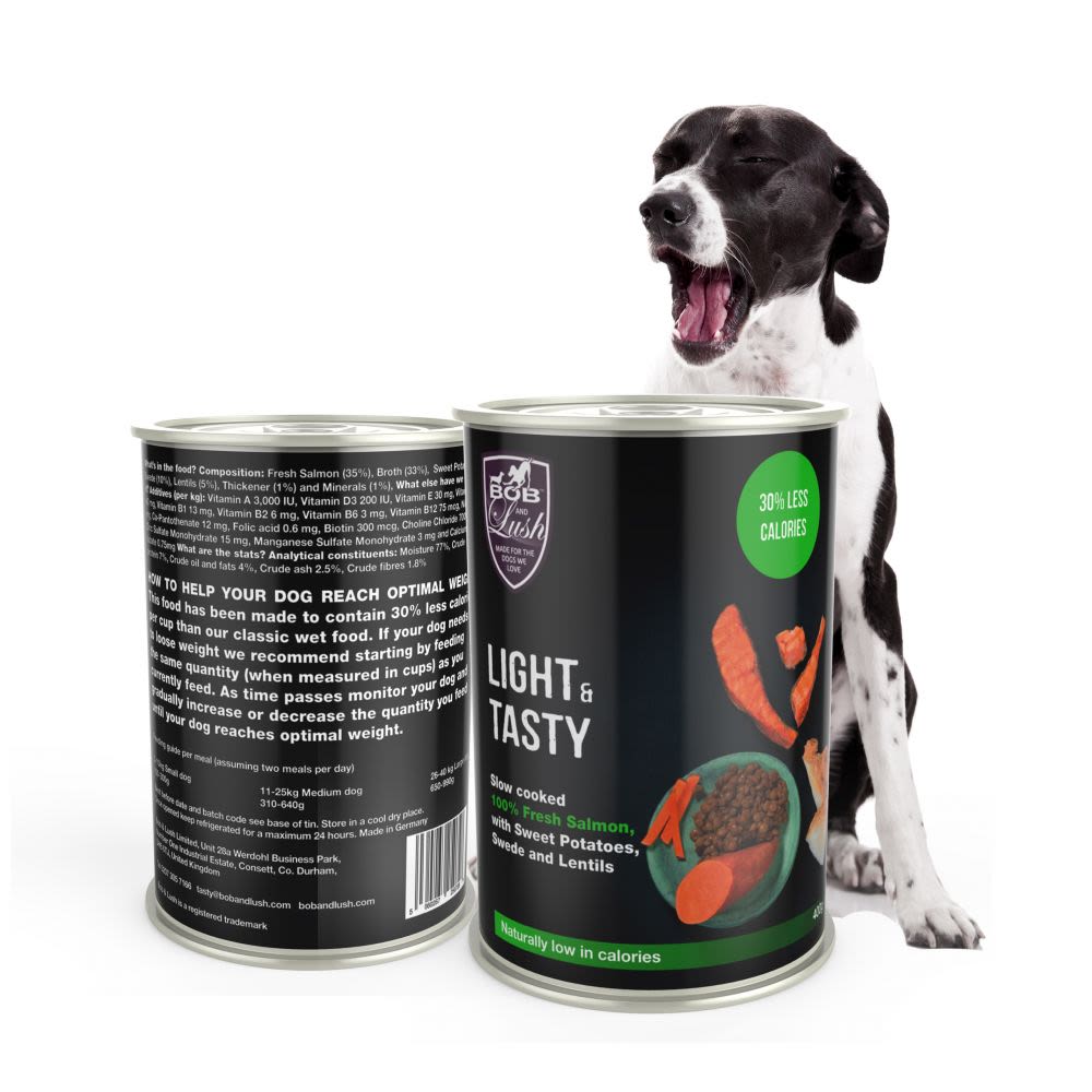 Bob & Lush Light & Tasty Grain free Wet Dog Food in Tin Salmon